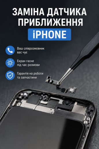 Заміна датчика приближення iPhone у Львові